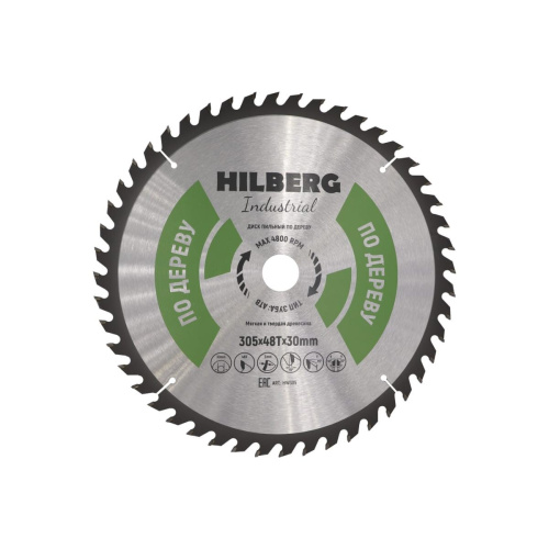 Диск пильный Hilberg Industrial HW305 305x30x48Т дерево