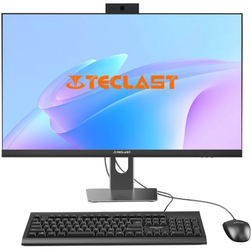 Моноблок Teclast T27 Air 2K 12600H16G512FKRU 2K i5 12600H (2.7) 16Gb SSD512Gb Iris Xe CR Win11Pro GbitEth WiFi BT 120W клавиатура мышь Cam черный
