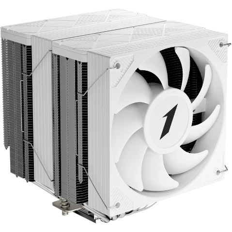 Кулер 1STPLAYER Cryo CY12-D White (CY12-D-WH) / 6HPx6mm, dual tower, 2x120mm fans, 750-1900 RPM, 57.6 CFM, 38.2 dBA