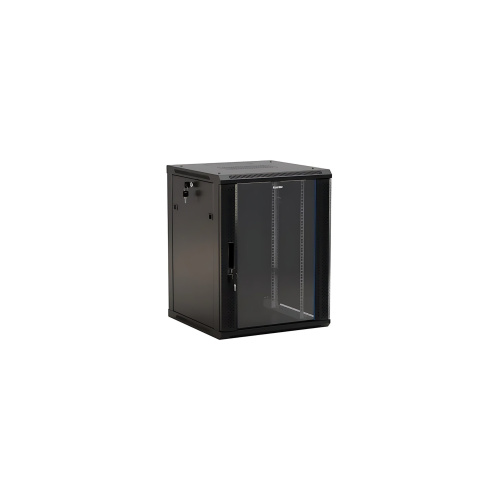 Шкаф коммутационный Hyperline (TWB-0666-GP-RAL9004) настенный 6U 600x600мм черный