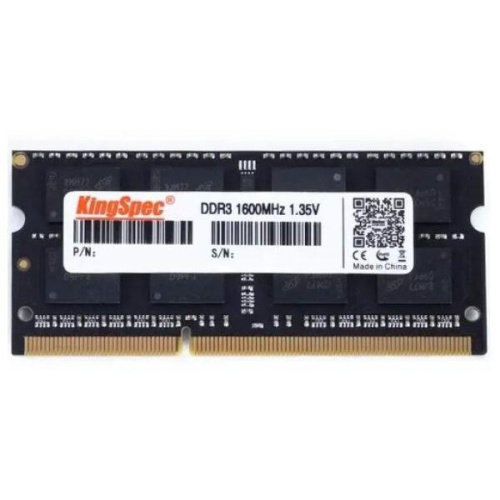 ОЗУ Kingspec KS1600D3N15004G DDR3 4Gb 1600MHz RTL PC3-12800 CL11 SO-DIMM 240-pin 1.5В dual rank Ret