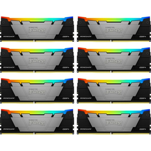 ОЗУ Kingston Fury Renegade RGB KF432C16RB2AK8/256 256GB 3200MHz DDR4 CL16 DIMM (Kit of 8)