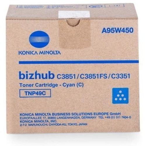 Тонер Konica Minolta TNP-49C A95W450 синий