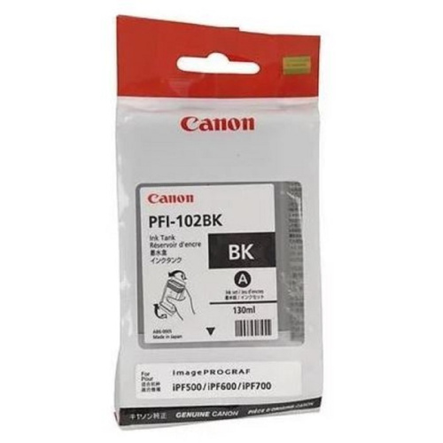 Картридж струйный Canon PFI-102BK 0895B001 черный (130мл) для Canon IP iPF500/600/700/710