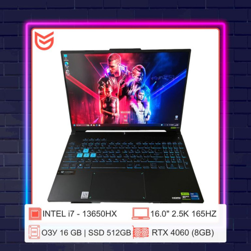 16" Ноутбук ASUS TUF 16 PRO 5 FX607JV 16'/i7-13650H/16DDR5/512 ГБSSD/4060 8G/Серый 165HZ 2.5К