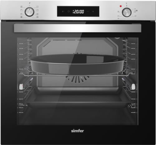 Электрический духовой шкаф Simfer B6EM69070 серебристый