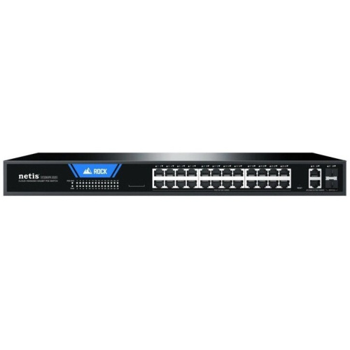 Коммутатор настраиваемый Netis ST228GPR-2G2S (L2) 26x1Гбит/с 2SFP 24PoE 375W