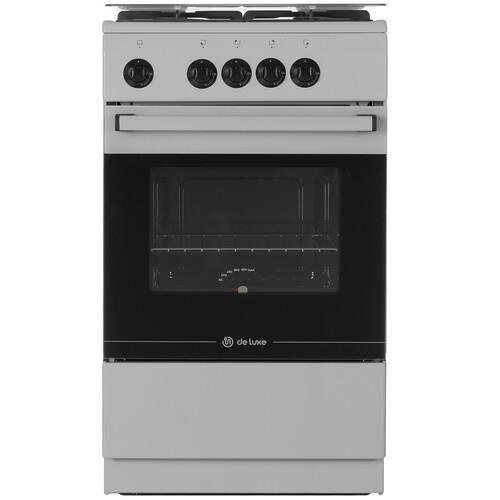 Газовая плита De Luxe  5040.49г (кр) ЧР-032 серый