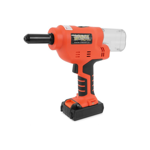Заклепочник аккумуляторный MESSER M1000 (05-32-065) вытяжной 18В, Li-Ion 2Ач х 2, 3,2-6,4