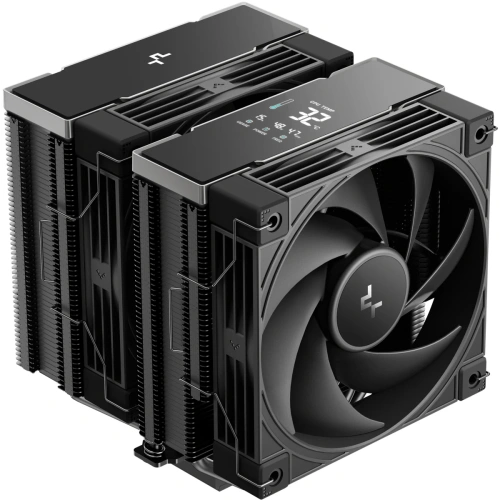 Кулер DEEPCOOL AK620 G2 Digital NYX LGA1851/1700/1200/115X/AM5/AM4 (TDP 260W, PWM, Dual Fan 120mm, 6 тепл. трубок, Copper Base, черный) RET