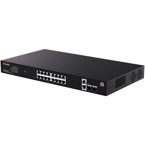 Коммутатор управляемый PoE IP-COM G2220P-16-250W 18 портов, 18x1Гбит/с, SFP 2x1Гбит/с, PoE 16x30Вт (до 230Вт)