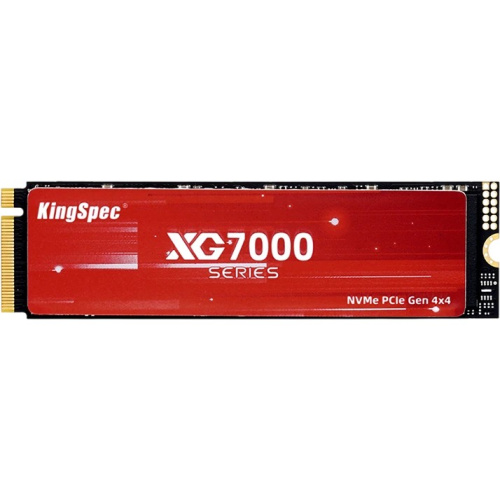 SSD KingSpec XG7000 Series (XG7000-4TB) 4.0Tb M.2 (PCI-E 4.0 x4, up to 7400/6500MBs, 3D TLC, 2400TBW