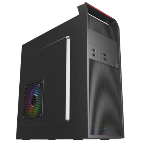 Корпус ACD Coffre 102N (MO-TC600-000) mATX, Black, 80mm rear Fan, w/o PSU