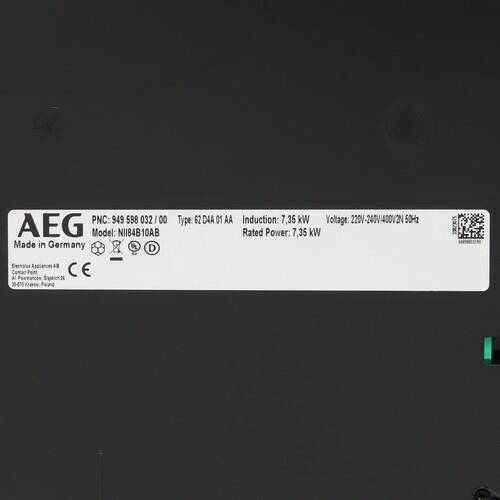 Индукционная варочная поверхность AEG NII84B10AB