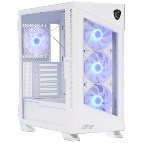 Корпус MSI MPG Velox 100R White (306-7G18W24-HH9), Global, 2xUSB 3.0, 1xType C, 4x120mm ARGB Fan, ARGB