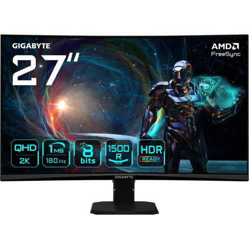 Монитор Gigabyte GS27QCA EU Black (20VM0-GS27QCABM-1EUR)