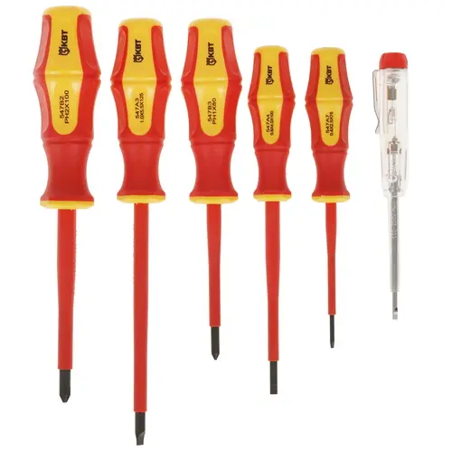 Набор диэлектрических отверток КВТ Профи НИО-06 (78617)