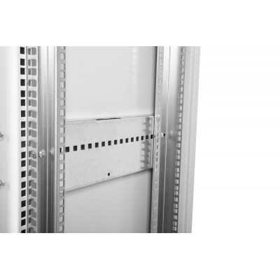 Шкаф коммутационный ЦМО ШТК-М-42.6.8-4ААА серый 42U 600x820мм пер.дв.перфор. задн.дв.стал.лист 2 бок.пан. направл.под закл.гайки 550кг