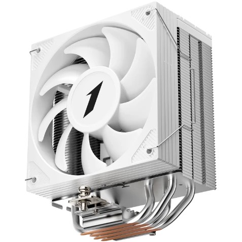 Кулер 1STPLAYER Cryo CY12 White (CY12-WH) / 4HPx6mm, single tower, 1x120mm fan, 750-1900 RPM, 57.6 CFM, 38.2 dBA