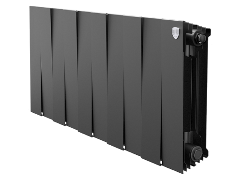 Биметаллический радиатор отопления Royal Thermo PianoForte 300 черный 10 секций