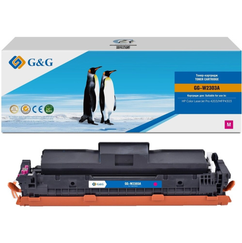 Картридж лазерный G&G GG-W2303A (W2303A) пурпурный (1800стр.) для HP CLJ Pro 4203/MFP 4303