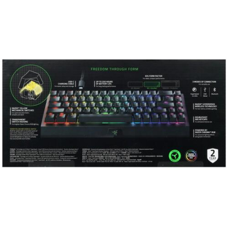 Клавиатура проводная + беспроводная Razer BlackWidow V3 Mini HyperSpeed