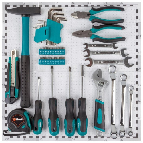 Набор инструментов Bort BTK-45 45 предметов (жесткий кейс)