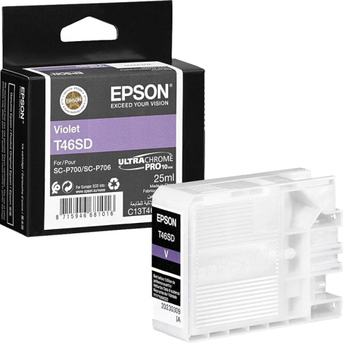 Картридж Epson C13T46SD00 T46SD Singlepack Violet UltraChromePro10 ink 25ml