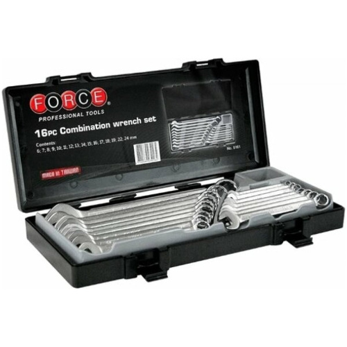 Набор ключей комбинированных FORCE 5161 16пр. 6-24мм в кейсе