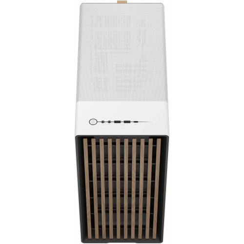 Корпус Fractal Design North (FD-C-NOR1C-03), без БП, Midi-Tower, 2x140mm, 2xUSB-A 3.2 + 1xUSB Type-C ATX, mITX Wood panel, Chalk White