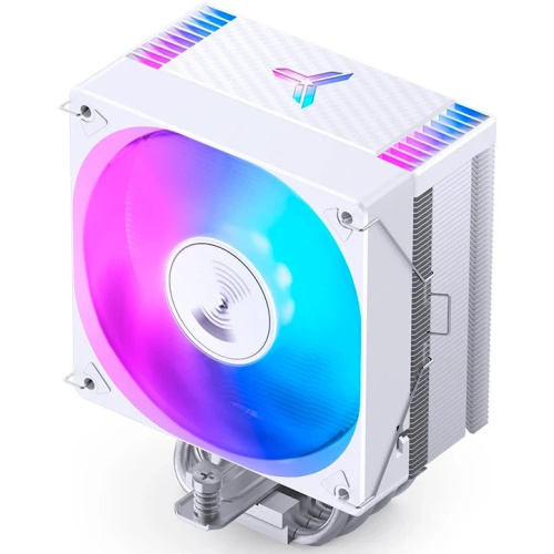 Кулер JONSBO CR-1000 Max Color White LGA1851/1700/1200/115X/AM5/AM4 (TDP 230W, PWM, 120mm Dynamic Multi-Color LED Fan, 6 тепловые трубки)