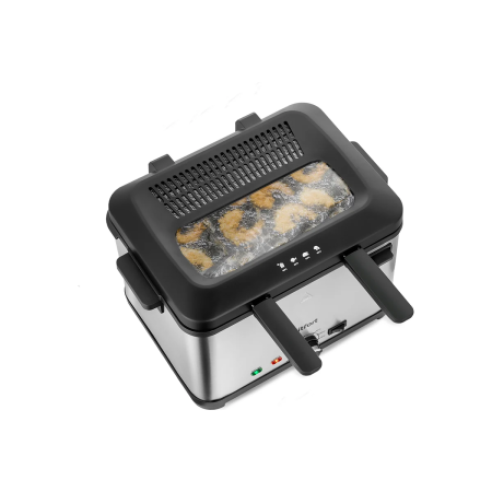 Фритюрница KitFort КТ-6240 серебристый/черный