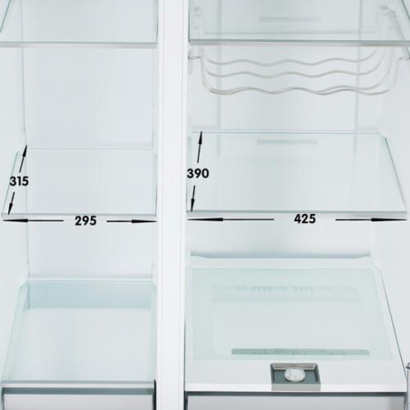 Холодильник Side by Side   Midea MDRS791MIE33 бежевый