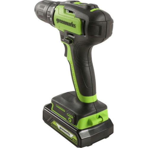 Дрель-шуруповерт GreenWorks GD24DD35K2 c 1хАКБ 2 Ач и ЗУ (3704007UA)