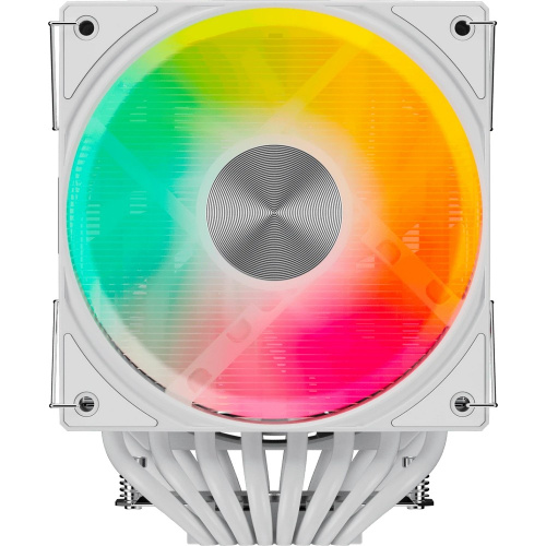 Кулер upHere UE2TC8 White ARGB / 8HPx6mm, 280W TDP, dual tower, 2x120mm ARGB fans, 600-1650RPM, 68 CFM, 25dBA