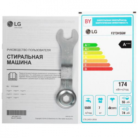 Стиральная машина LG F2T3HS6W белый