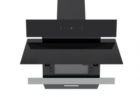 Вытяжка наклонная Midea MH60AN668GB черный/серебристый