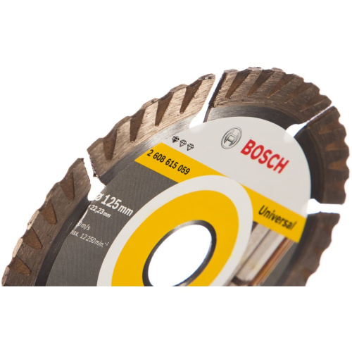 Диск алмазный по бет. Bosch Stf Universal (2608615059) d125мм d(посад.)22.23мм (угловые шлифмашины)