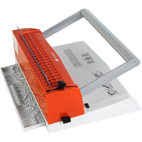 Переплетчик Гелеос БП16ПБК A4/перф.16л.сшив/макс.500л./пластик.пруж. (6-51мм)