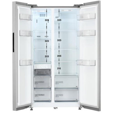 Холодильник Side by Side   Midea MDRS710FGE46 серебристый