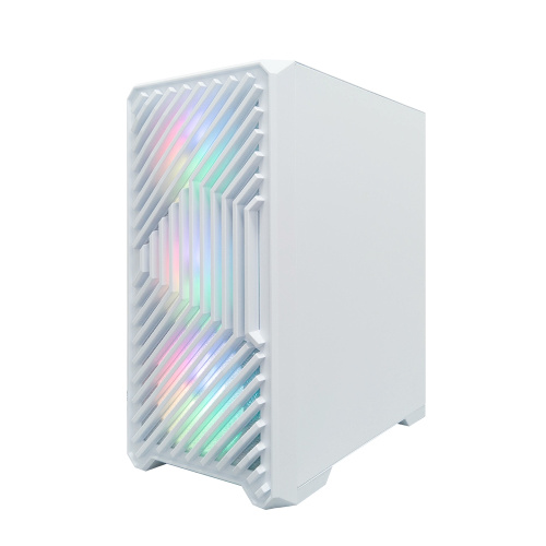 Корпус 1STPLAYER Trilobite T5 ARGB White (T5-WH-4F7-W) / mATX / 4x120mm ARGB fans