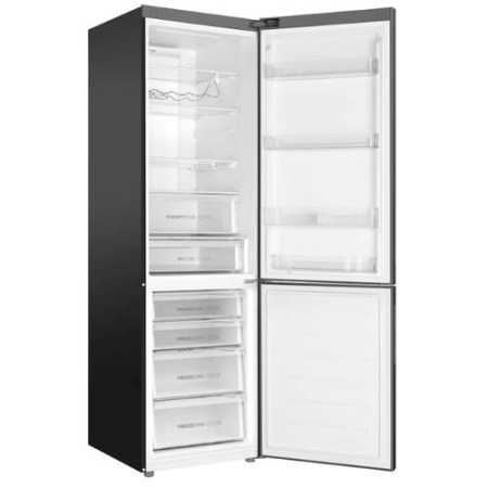 Холодильник с морозильником   Haier C4F640CBFRGU1 черный