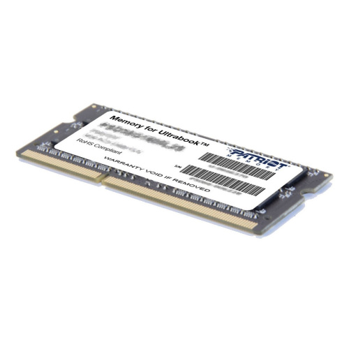 Оперативная память 8Gb DDR-III 1600Mhz Patriot Low Voltage SO-DIMM (PSD38G1600L2S)
