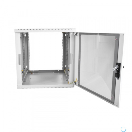 Шкаф телекоммуникационный ЦМО (ШРН-М-9.500) разборный 9U (600 х 520), съемные стенки, дверь стекло