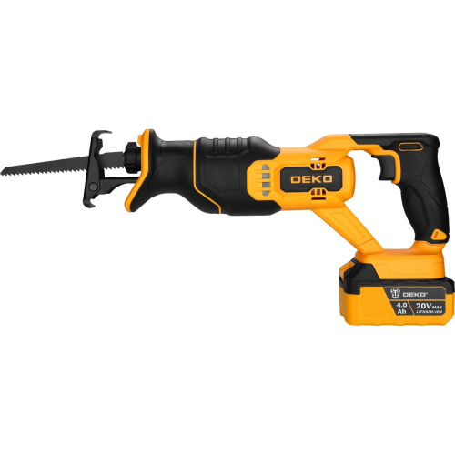 Пила сабельная DEKO DKHS20 Pro (085-1128) 20В, 2 АКБ: 1x4.0Ач, 1x2.0Ач