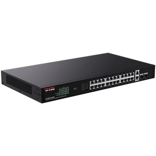 Неуправляемый PoE коммутатор IP-COM G1128P-24-250W с 24 Гигабитными портами PoE и 2 SFP портами