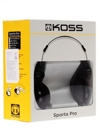 Проводные наушники KOSS Sporta Pro черный