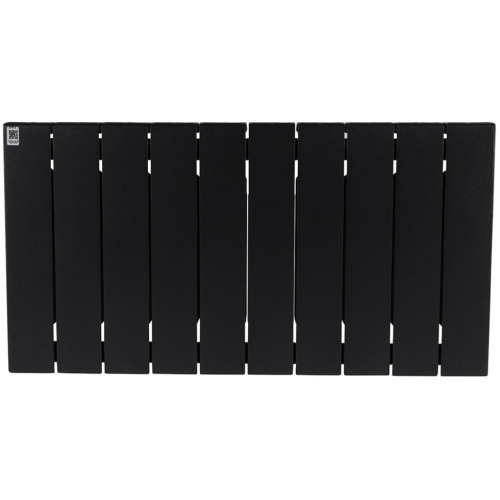 Биметаллический радиатор отопления Rifar Supremo 350 боковое подключение 10 секций антрацит