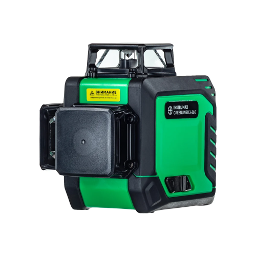 Лазерный уровень INSTRUMAX Greenliner 3-360 (IM0158) + штатив-штанга элевационный lp-300 в комплекте с треногой (3 м)