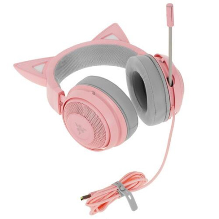 Проводные наушники Razer Kraken Kitty розовый